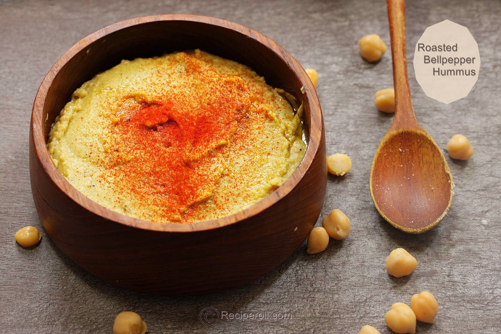 Roasted Green pepper Hummus Roasted Bell pepper Hummus