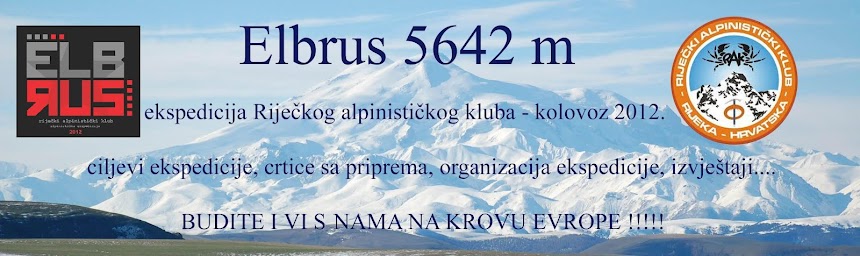 Elbrus 5642m - ekspedicija Riječkog alpinističkog kluba - kolovoz 2012.