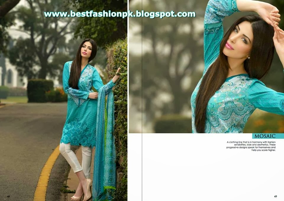 Summer Lawn Collection 2014 by Sobia Nazir-(www.bestfashionpk.blogspot.com) Summer Lawn Collection 2014 by Sobia Nazir