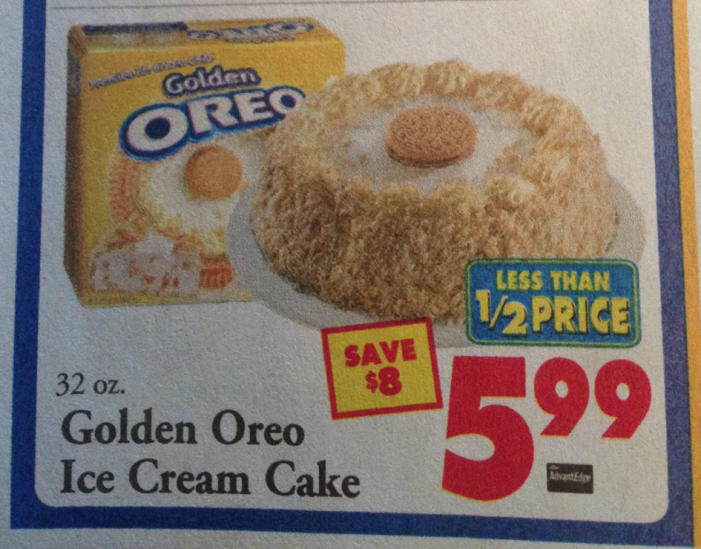 price chopper ice cream cake
