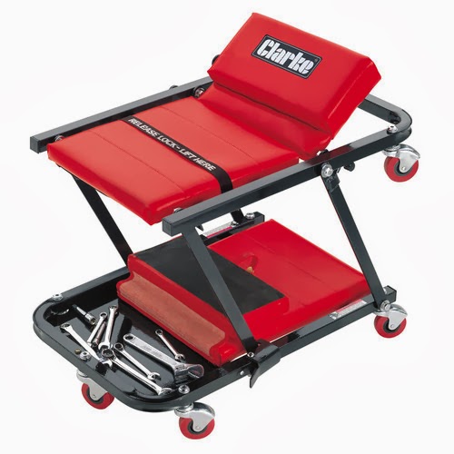 In it's mechanics seat form In it's mechanics seat form