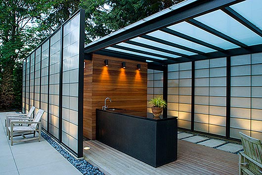 western home decorating: translucent wall design modern pool western home decorating: translucent wall design modern pool