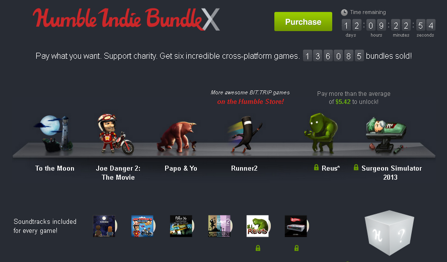 Humble Indie Bundle X Nuevo Humble Bundle de juegos independientes.