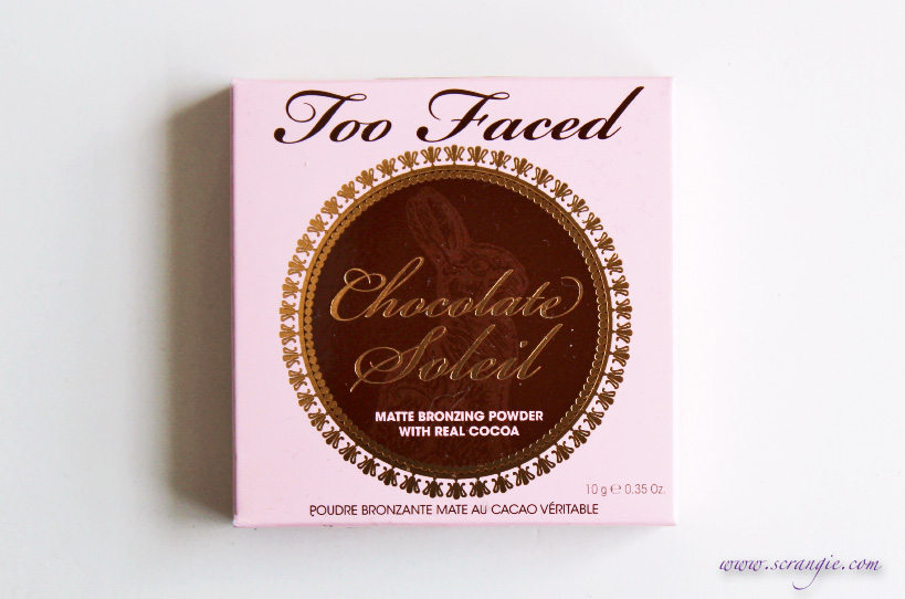 Scrangie Too Faced Chocolate Soleil Matte Bronzing Powder in Milk Chocolate Swatches and Review