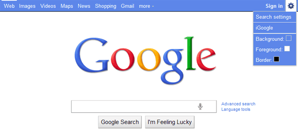 Custom Google Navigation Bar Color