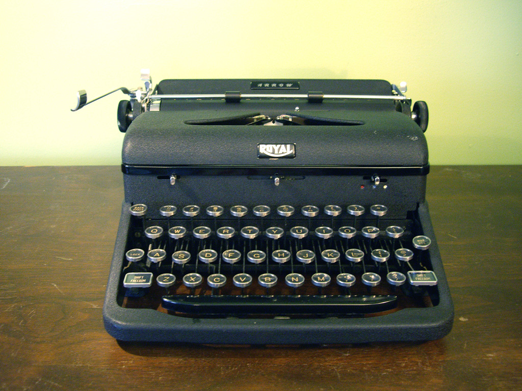 royal arrow typewriter
