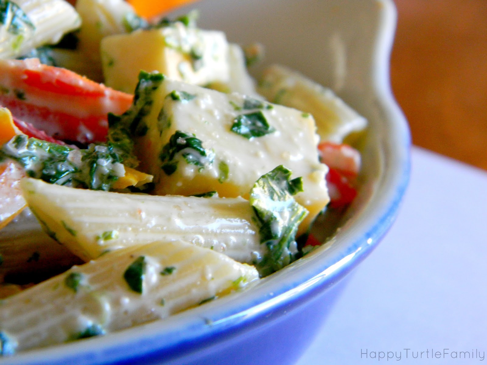 *Turtle Mama* Creamy Smoked Gouda & Cheddar Pasta Salad