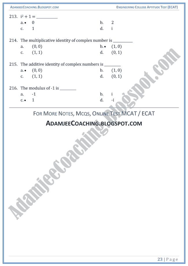 number-system-ecat-mathematics-mcqs-for-entry-test