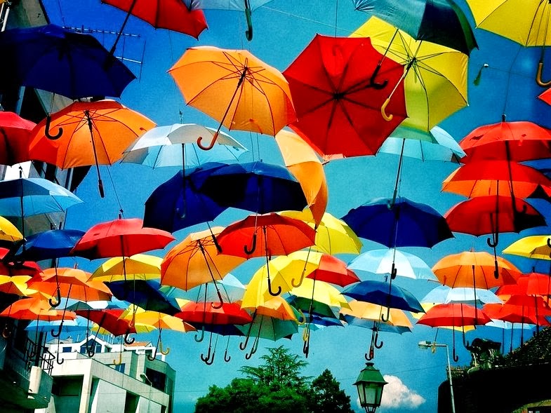 The Flying Tortoise A Delightful Floating Umbrella Art Installation
