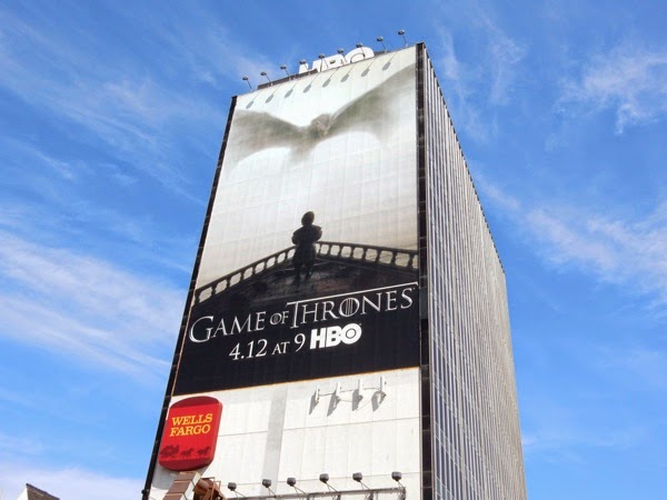 Giant Game of Thrones season 5 billboard Giant Game of Thrones season 5 billboard