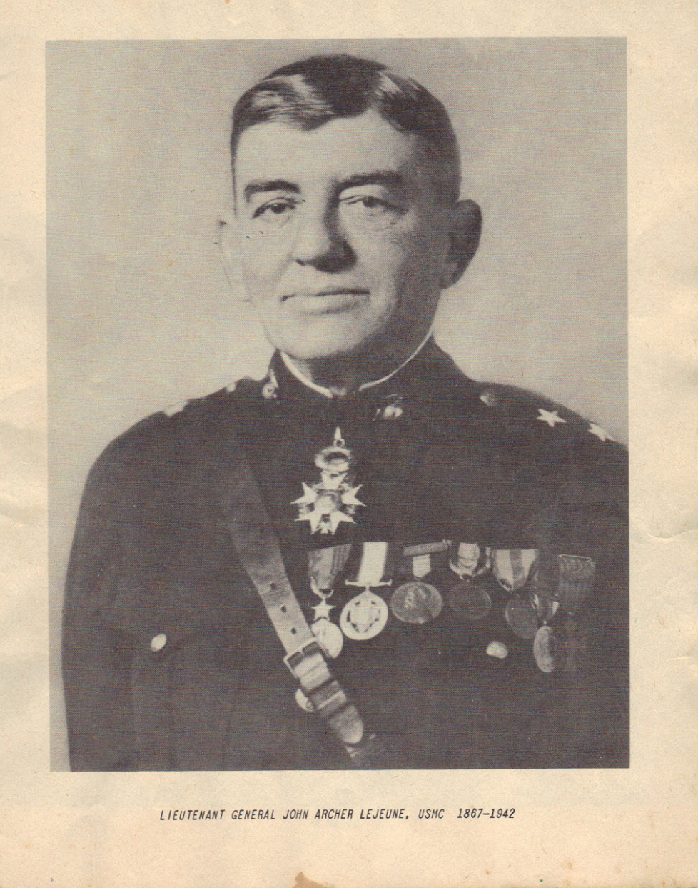 Dayhoff Soundtrack Lt. Gen. John Archer Lejeune USMC 1867 1942