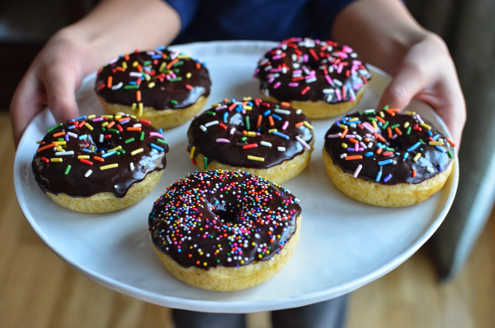 Playing with Flour Donuts with my dumpling (on a snow day)