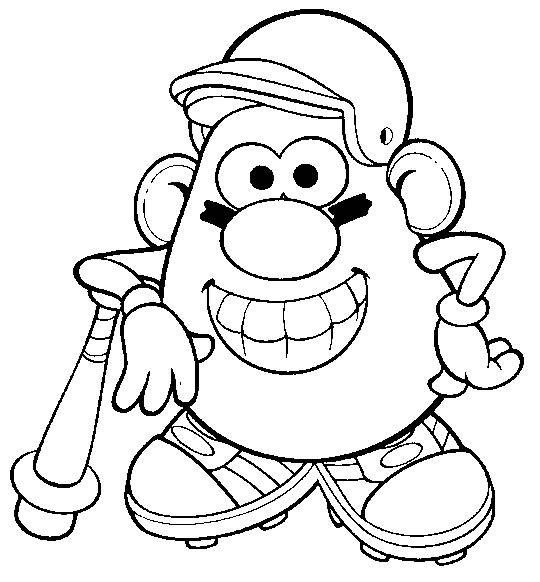 Potato Head Coloring Pages