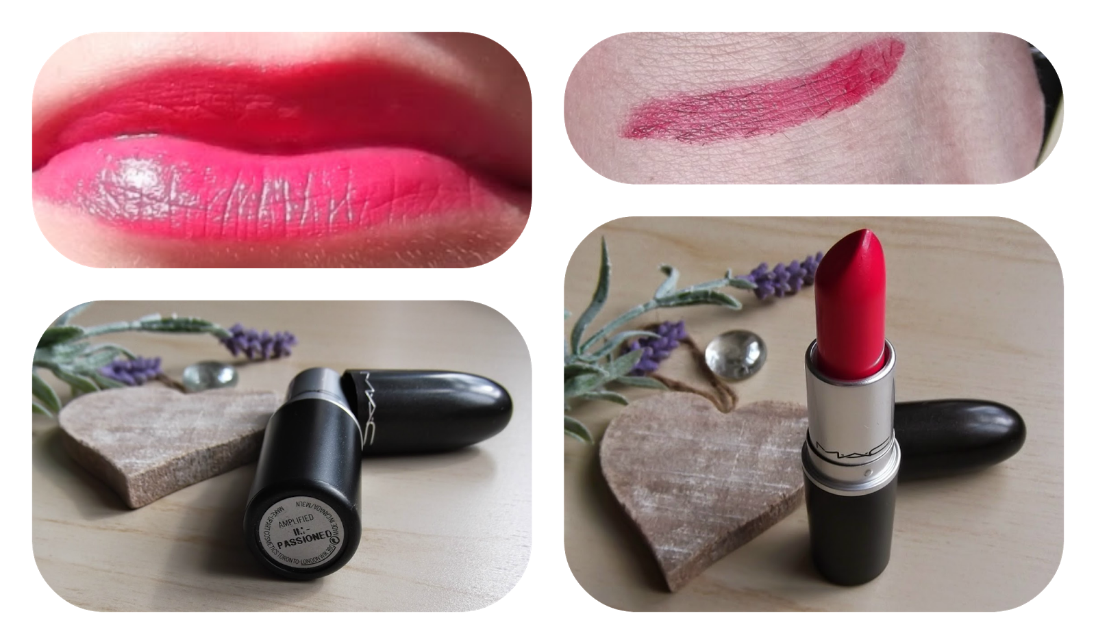 MAC Impassioned Amplified Lipstick swatch review