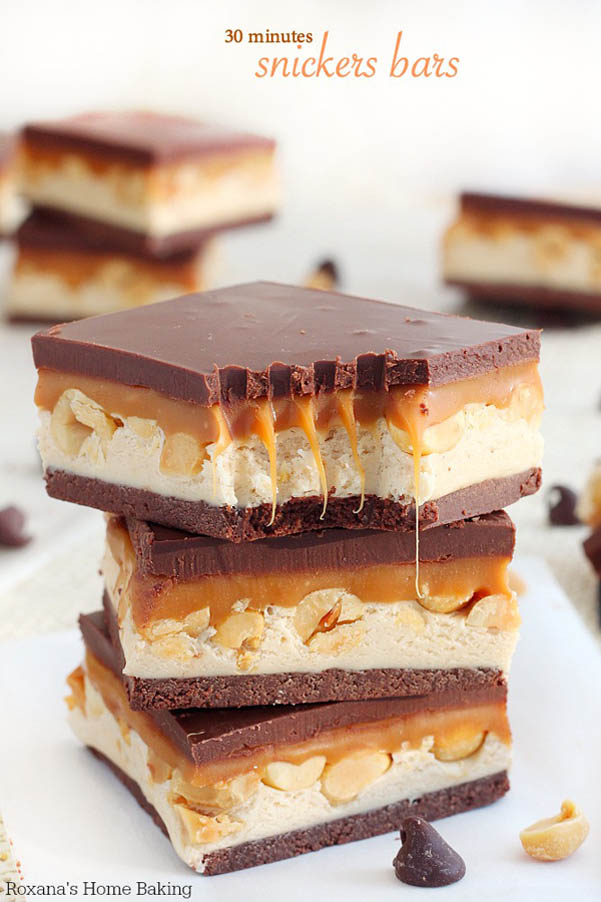 Homemade Snickers Bars http://goo.gl/Vo7aQB Homemade Snickers Bars http://goo.gl/Vo7aQB