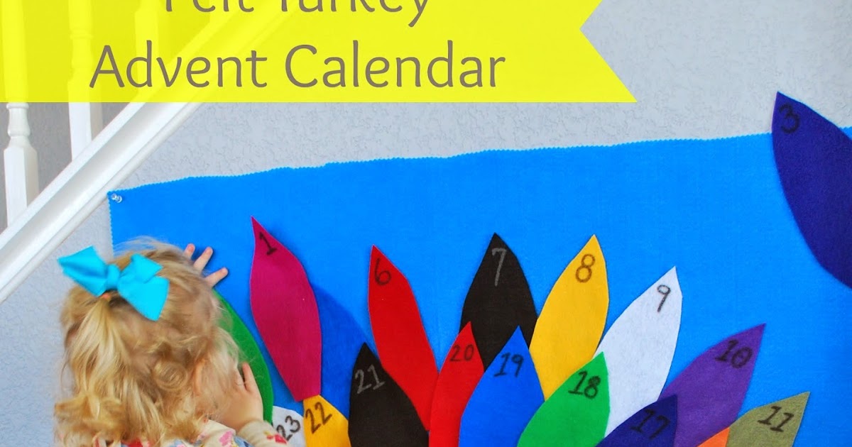 A Glimpse Inside Felt Turkey Advent Calendar