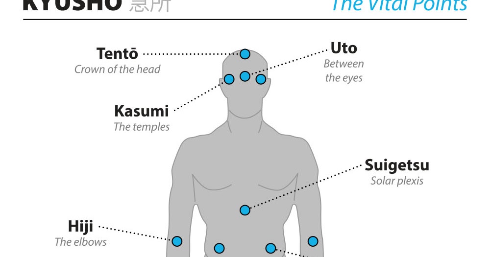 kyusho vital points kyusho jitsu chart