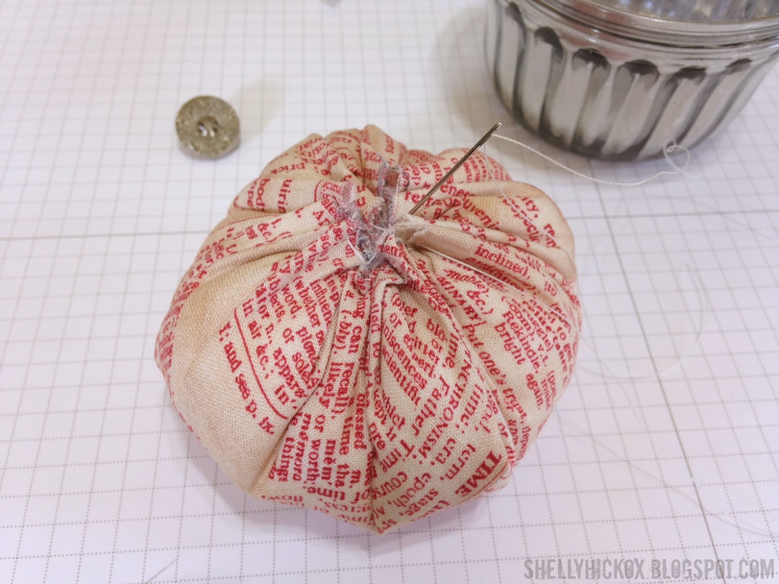 Stamptramp Vintage Jelly Jar Pincushion + Eclectic Elements Inspiration!