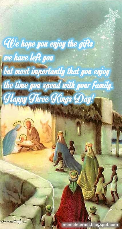 We hope you enjoy the gifts we have left you but most importantly that you enjoy the time you spend with your family. Happy Three Kings Day! - #HappyThreeKingsDay #3WiseMen #Family #gifts #ThreeWiseMen
