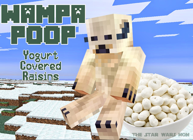 Minecraft Star Wars Wampa Poop - Free Printable Star Wars Minecraft Party Wampa Poop - Free Printable