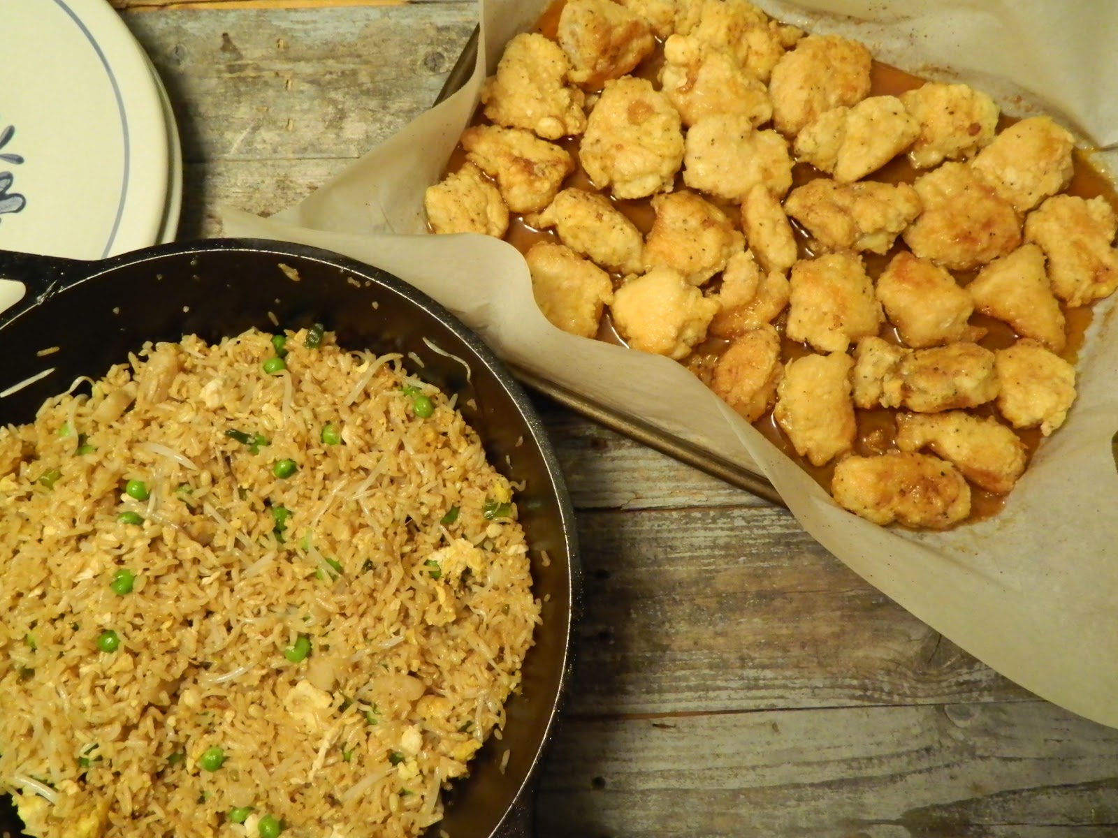 The Wednesday Baker BAKED SWEET AND SOUR CHICKEN WITH FRIED RICE