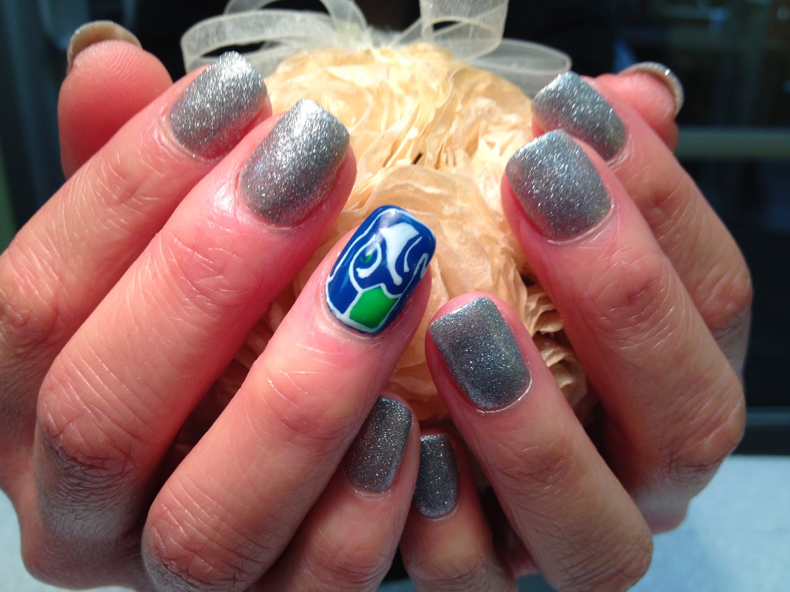 2. Seattle Seahawks Nail Designs for Super Bowl - wide 4