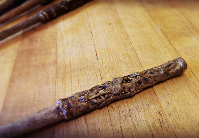 Homemade Harry Potter wands by Bonggamom