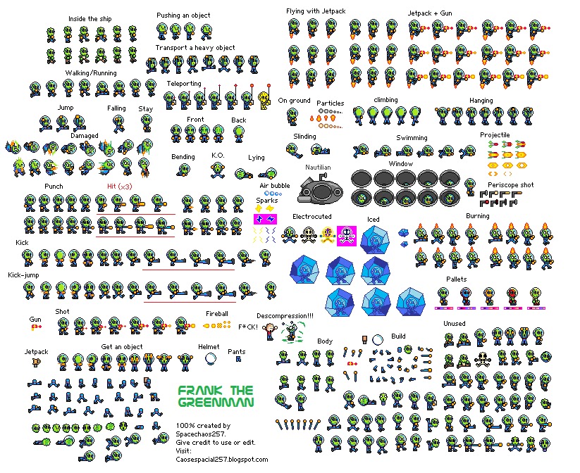 Post sprites you want to see me animate Frank+Greenman+sprites