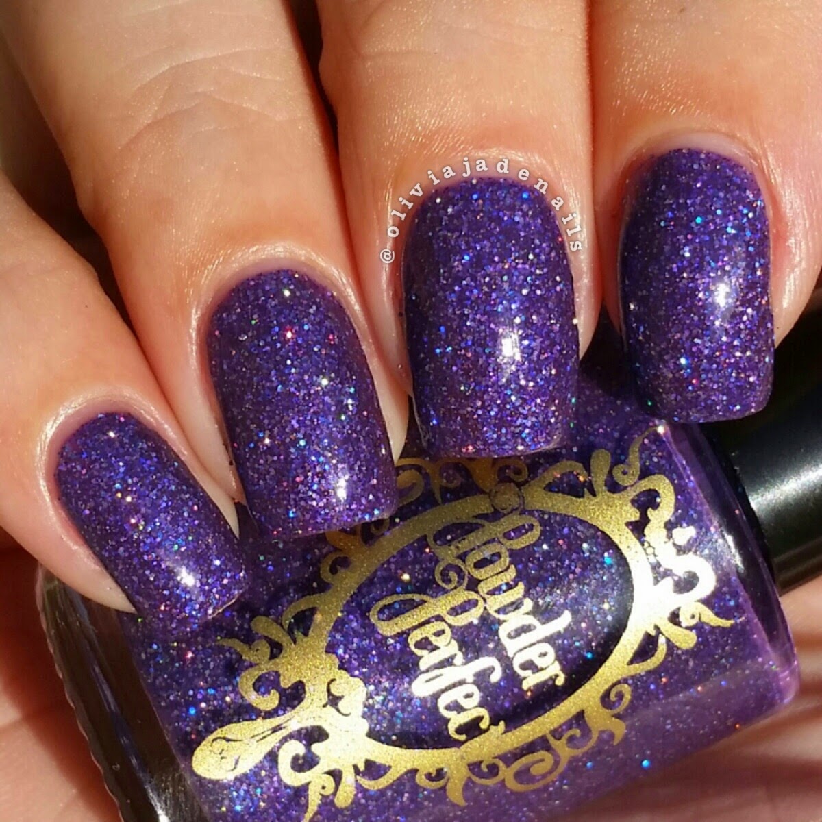 Powder Perfect The Cobra Goddess swatched by Olivia Jade Nails