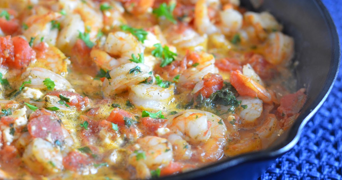 The Savvy Kitchen Baked Shrimp in Tomato Feta Sauce (GlutenFree)