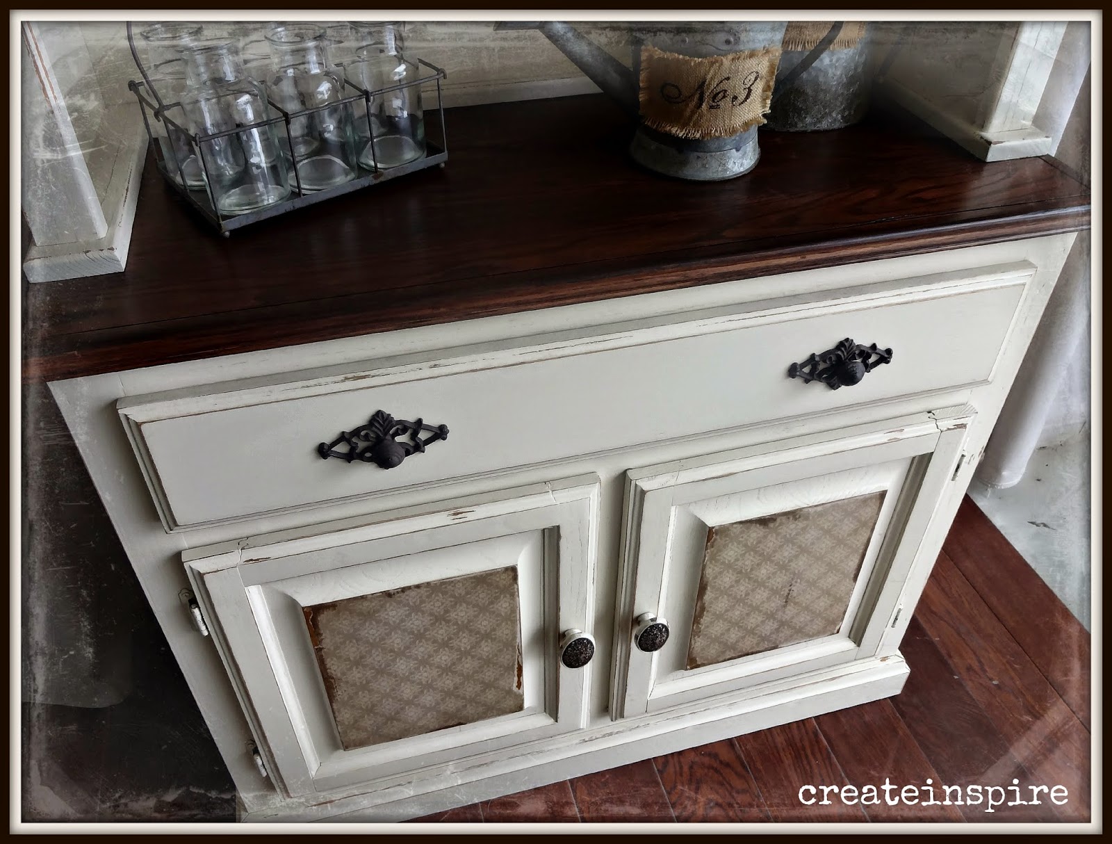 {createinspire} Oak Hutch in Linen