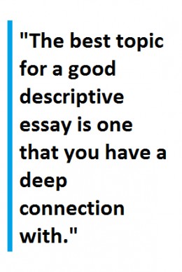 example of an descriptive essay