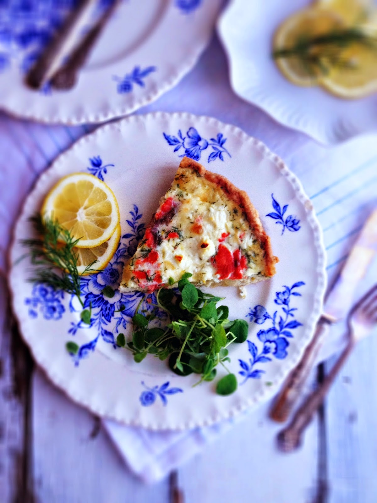 sweetsugarbean Start Me Up Smoked Salmon & Goat Cheese Quiche