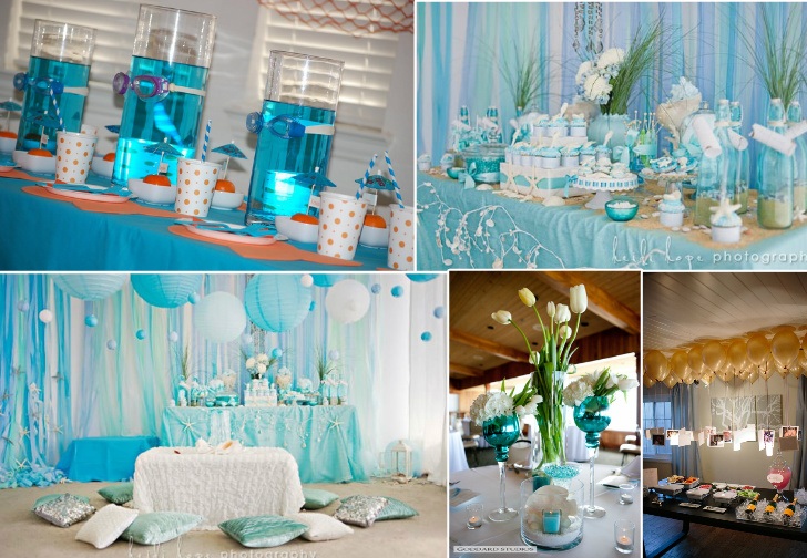 Sea Themed Wedding Decorations Cakes Ocean Sea Themed Wedding Decorations
