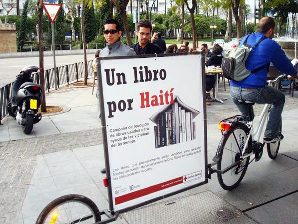 Publicidad en bicicleta