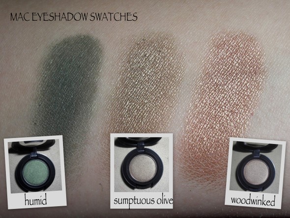 Makeup and Macaroons: MAC Humid, Sumptuous Olive & Woodwinked Eyeshadow...