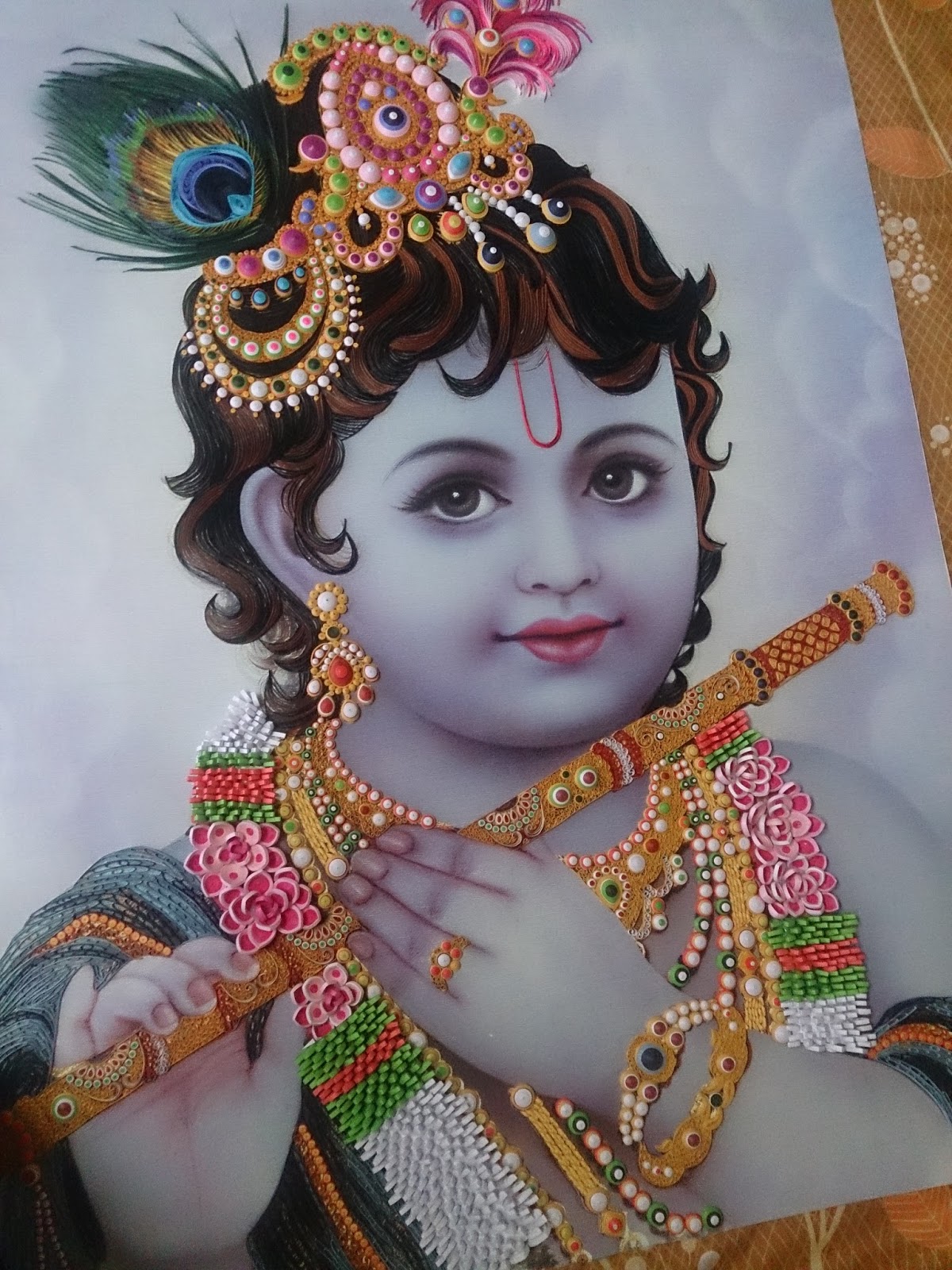 Love for Quilling Quilled Krishna
