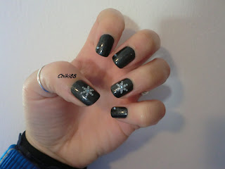Nails of the week: Snowflakes - foto senza flash