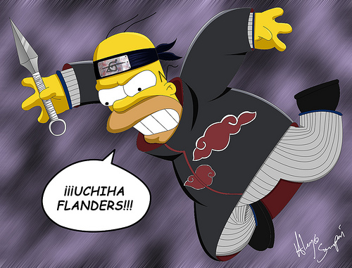 Homer crossover in Naruto | Anime Jokes Collection