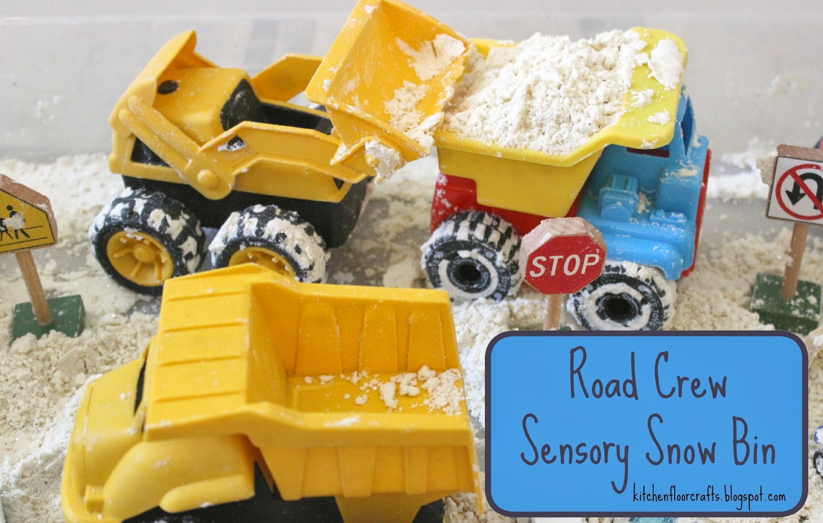 Sensory Tray Ideas with Toy Cars, Trucks and Trains