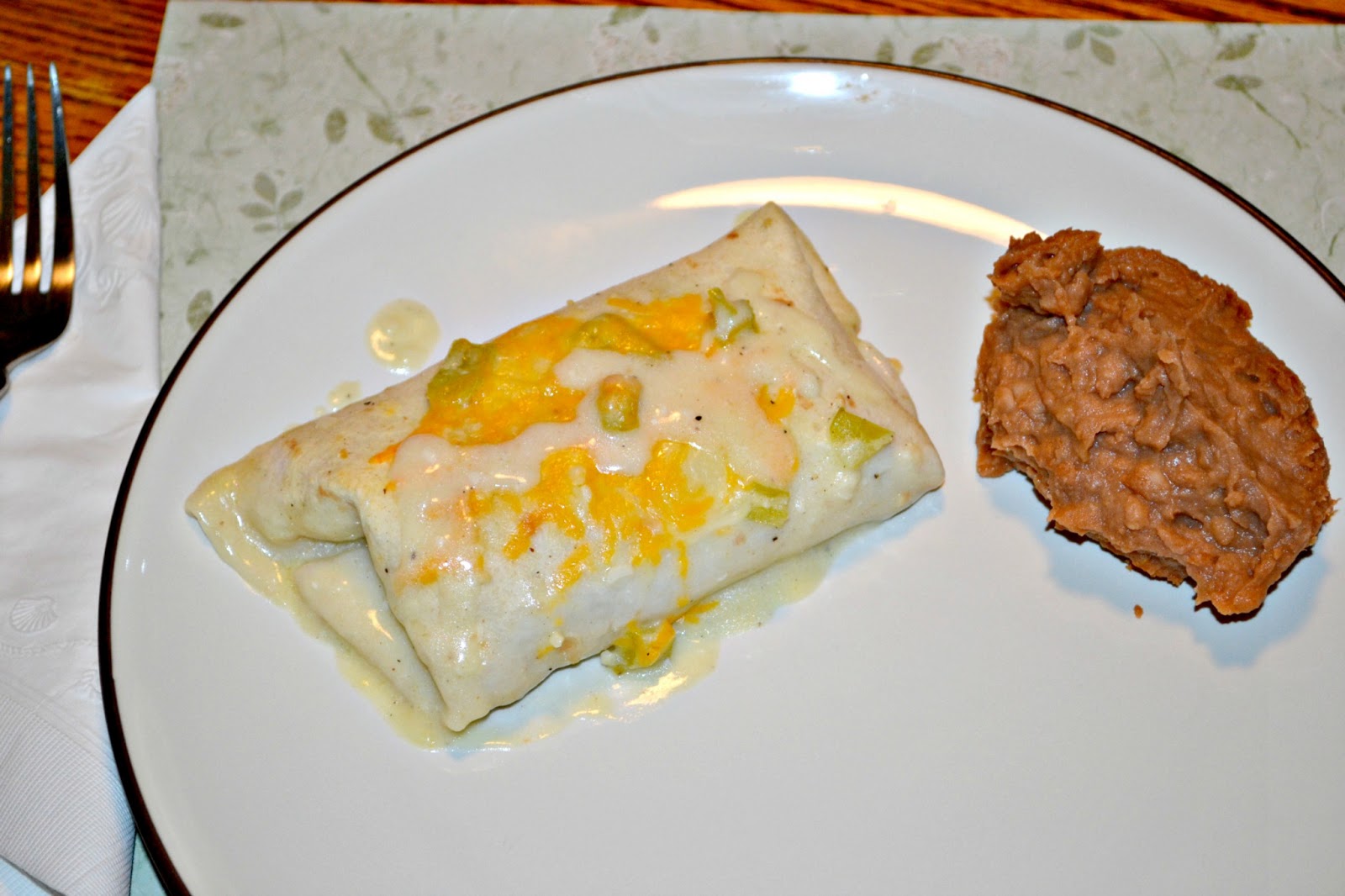 Baked Chicken Burritos with Sour Cream Poblano Sauce HezziD's Books