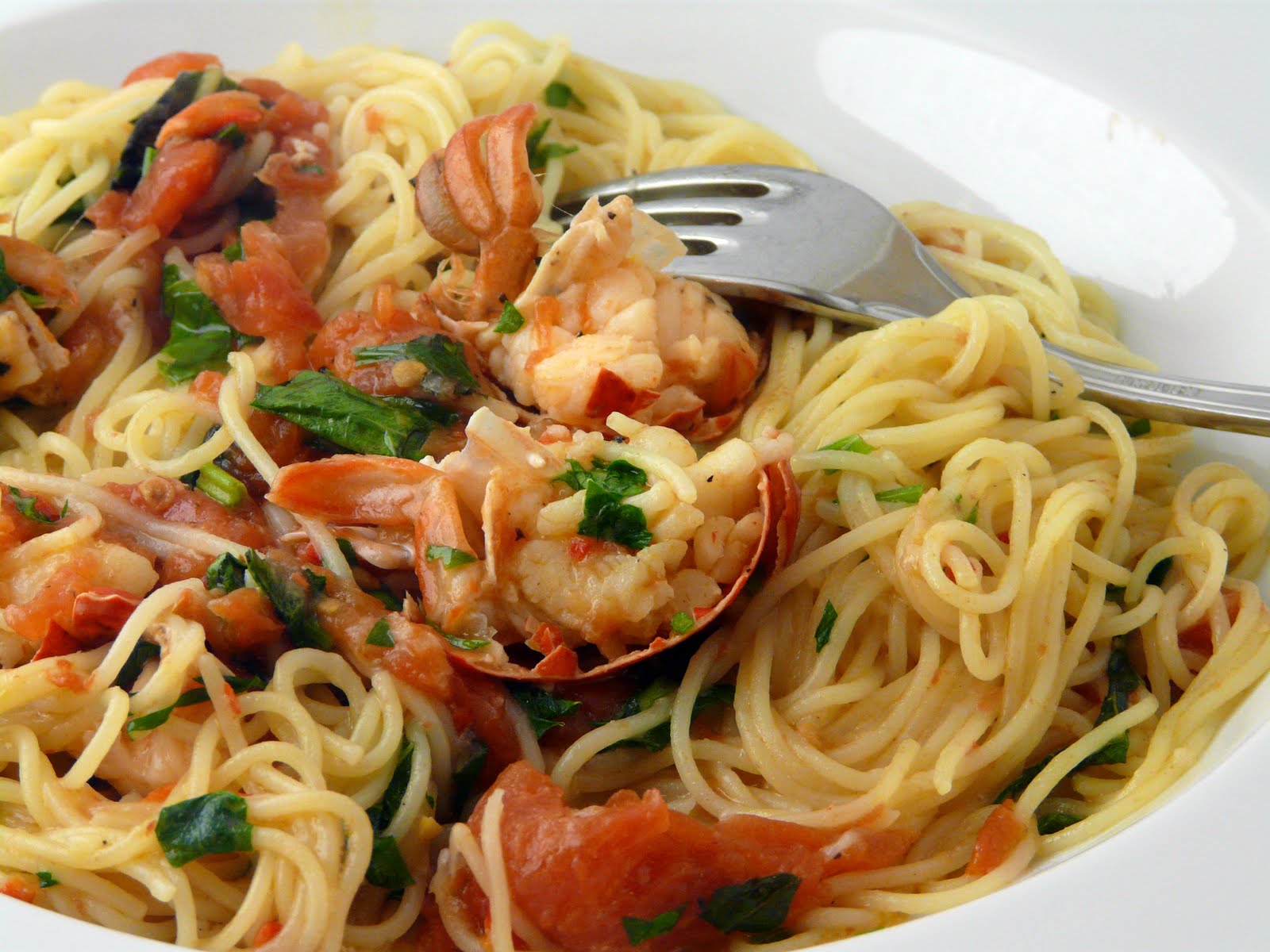 The Bestest Recipes Online Angel Hair Pasta with Lobster