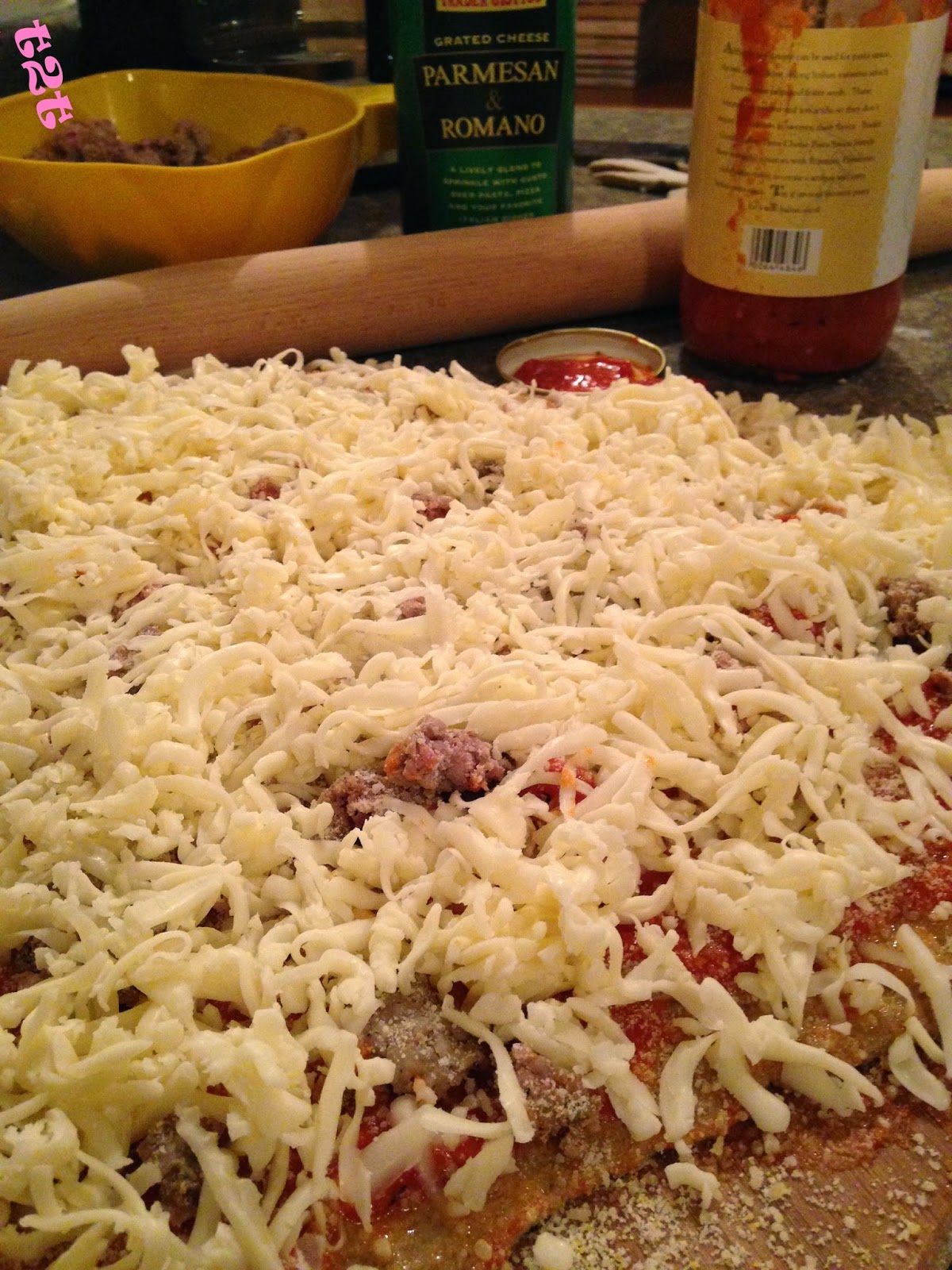 Turnips 2 Tangerines Stone Ground Pizza Crust and a Heart Shaped Pizza