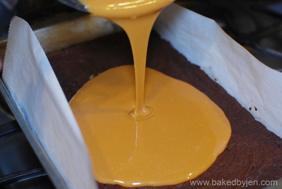 Baked by Jen CaramelFilled Brownies