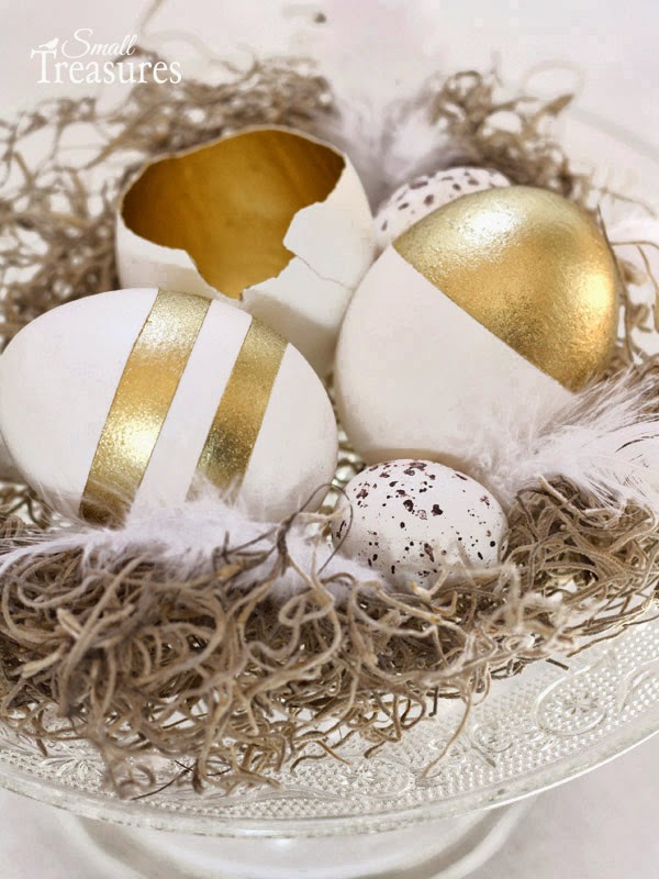 Small Treasures Osterdeko In Gold Und Weiss
