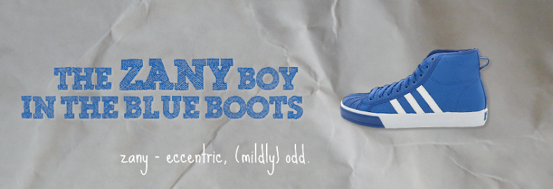 The Zany Boy in Blue Boots