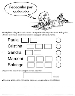 ATIVIDADES DE PORTUGUÊS PARA 3° ANO GRAMÁTICA INFANTIL