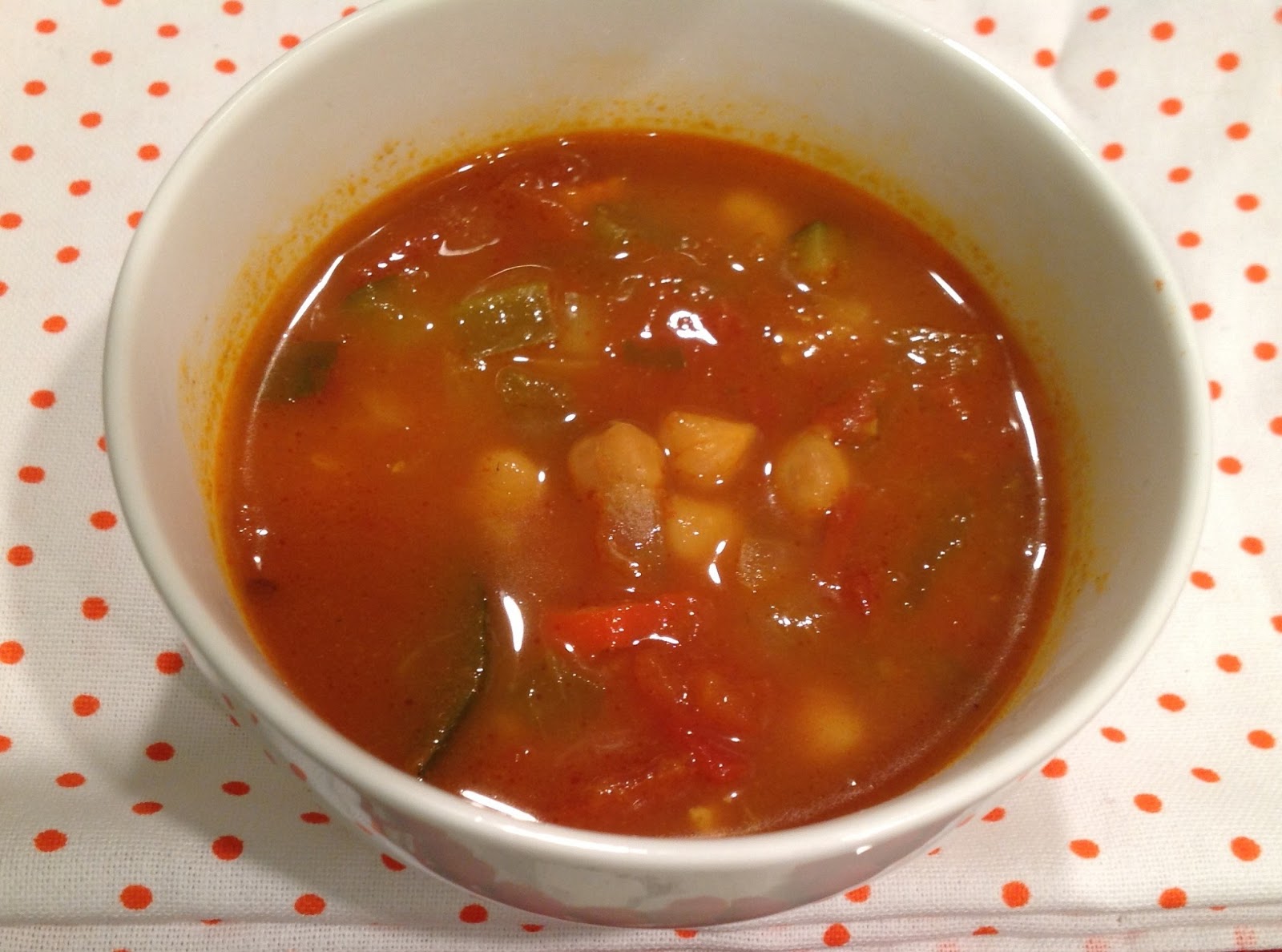 Gluten Free AZ Spanish Chickpea Soup ( vegan)