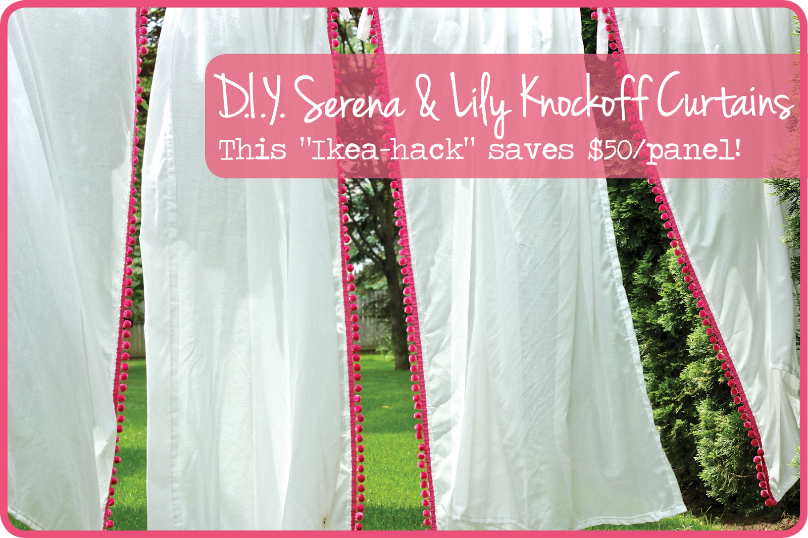 A Thrifter in Disguise Serena & Lily Knockoff Kids Curtain Panels