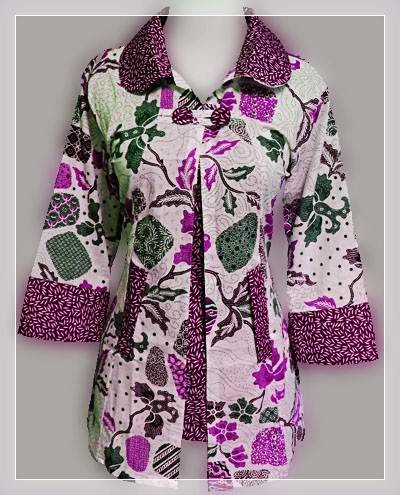 gambar model baju batik untuk kerja